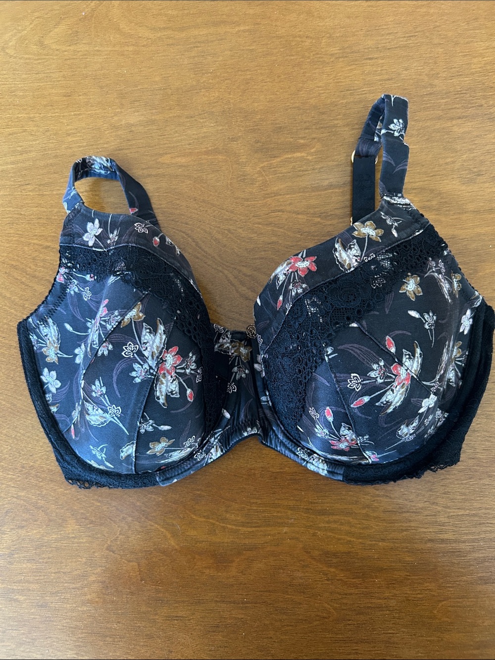 Marks & Spencer Black Floral Lace Underwire Bra